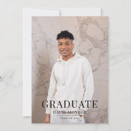 Modern Graduate Photo Graduation  Invitation