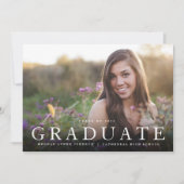 Modern Graduate Photo Graduation Party Invitation | Zazzle