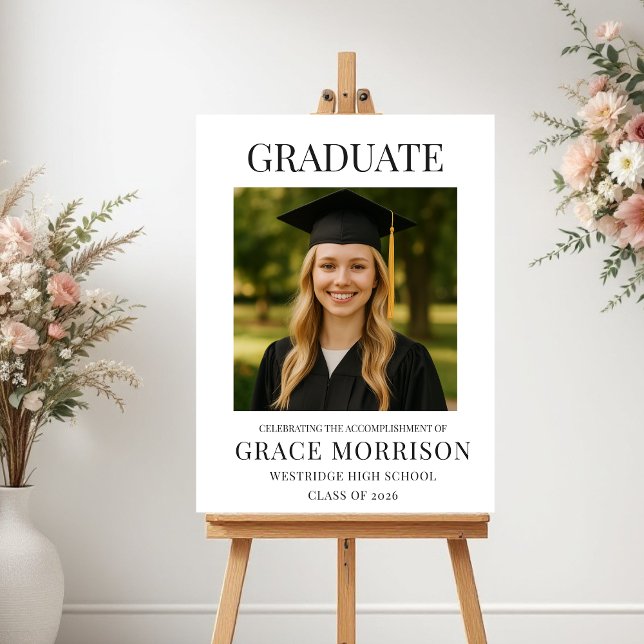 Modern Graduate Photo Graduation  Poster (Creator Uploaded)