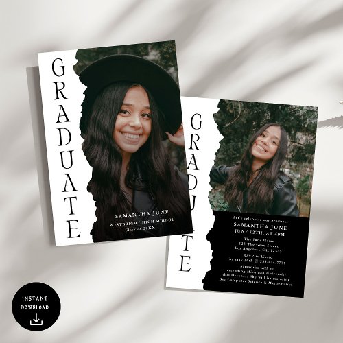 Modern Graduate Photo Magazine Graduation Party