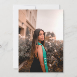Modern Graduate Photo RN Nurse Graduation Party Invitation