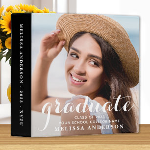 Modern Graduate Scrapbook Photo Album Graduation  3 Ring Binder