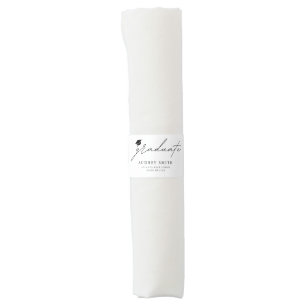 Modern Graduate Script Graduation Hat Napkin Bands