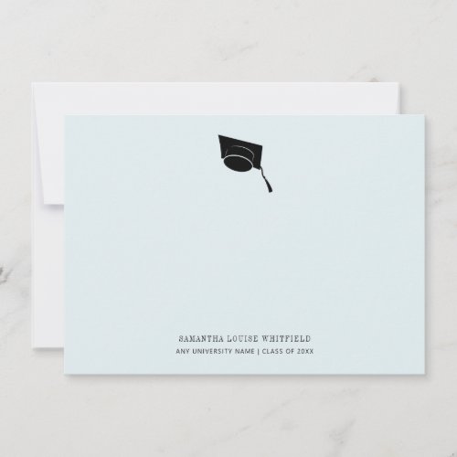 Modern Graduation 2024 Classic Grad Cap Thank You Card