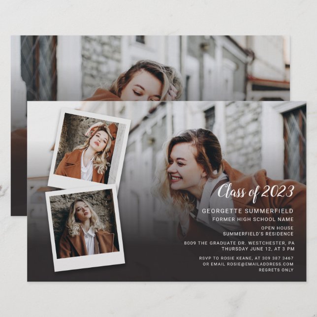 Modern Graduation 2025 Photo Grad Party (Front/Back)