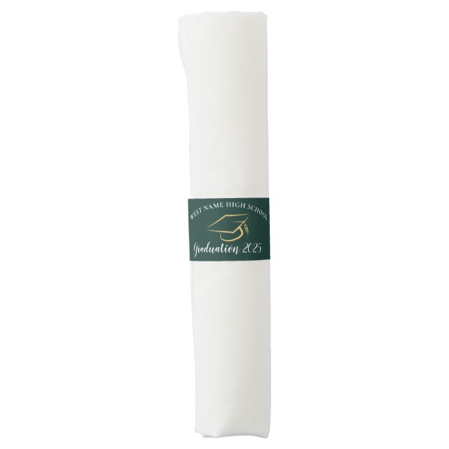 Modern Graduation 2026 Grad Party Napkin Bands (Front)