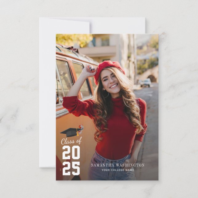 Modern Graduation 2026 Photo Party Invitation (Front)