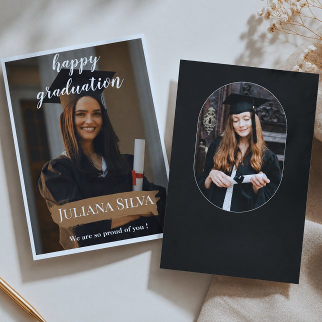 Modern Graduation Announcement Card (Creator Uploaded)