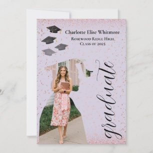 Modern Graduation Announcement Invite   Grad Photo