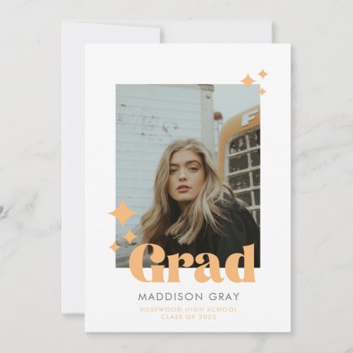 Modern Graduation Announcement Open house invite