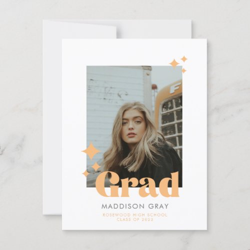 Modern Graduation Announcement Open house invite