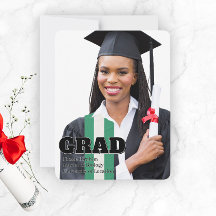 Modern Graduation Announcement Photo Template