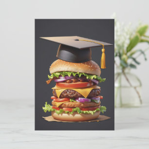 modern graduation bbq invitations
