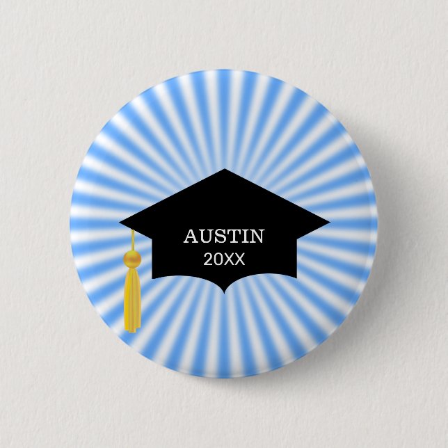 Modern Graduation Button (Front)