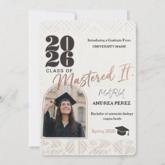 modern graduation card 2026