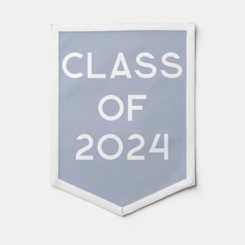 Modern Graduation Class Of 2024 Custom Year Simple Pennant