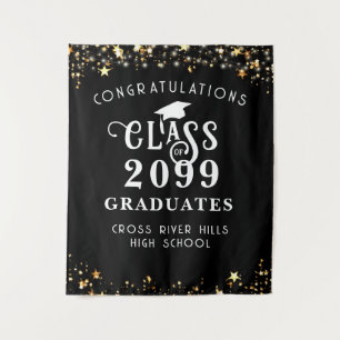 Modern Graduation Class Year Congrats Backdrop