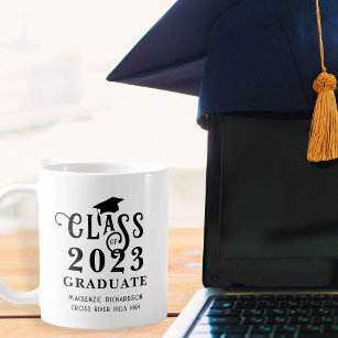 Modern Graduation Class Year Custom Color Coffee Mug