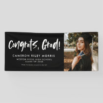 Modern graduation congratulations photo banner