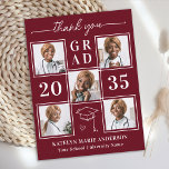 Modern Graduation Custom 6 Photo Collage Thank You Postcard<br><div class="desc">Introducing our exquisite personalized graduation thank you cards, the perfect way to express your gratitude and appreciation in style. Designed for the modern graduate, these cards feature a sleek and elegant layout adorned with a chic photo collage option, allowing you to showcase up to six of your favorite senior year...</div>