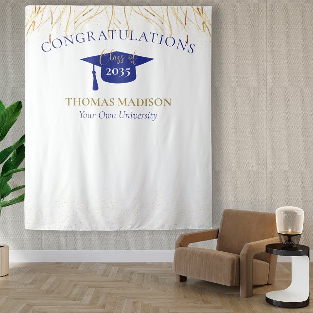 Modern Graduation Faux Streamers Backdrop (Creator Uploaded)