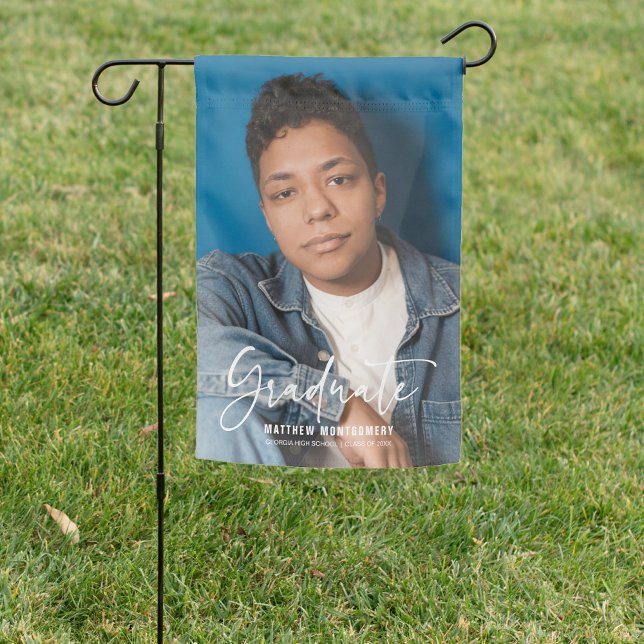 Modern Graduation Flag with Photo (Creator Uploaded)