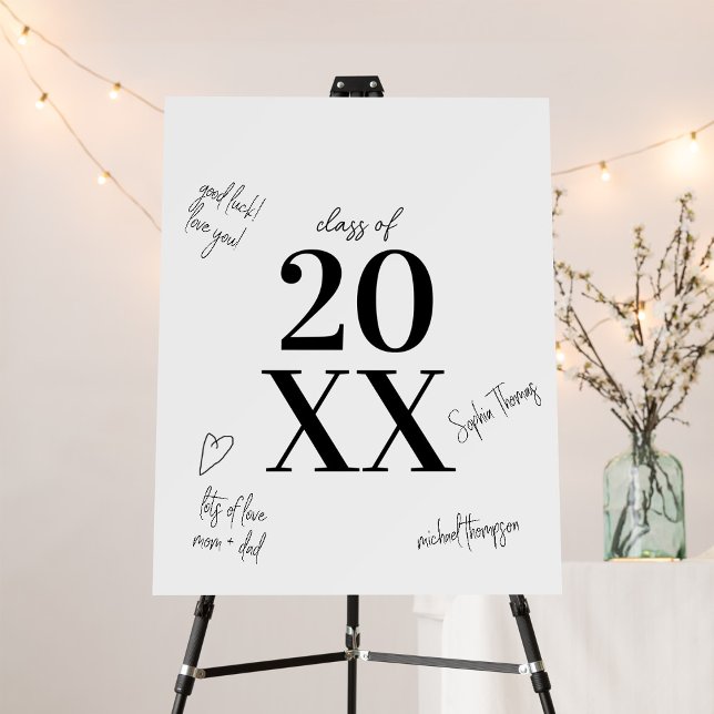 Modern Graduation Guest Book Signature Sign (Creator Uploaded)