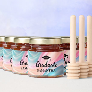 Modern Graduation Honey Jar Favors