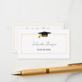 Modern Graduation Name Card Insert Gold Frame | Zazzle