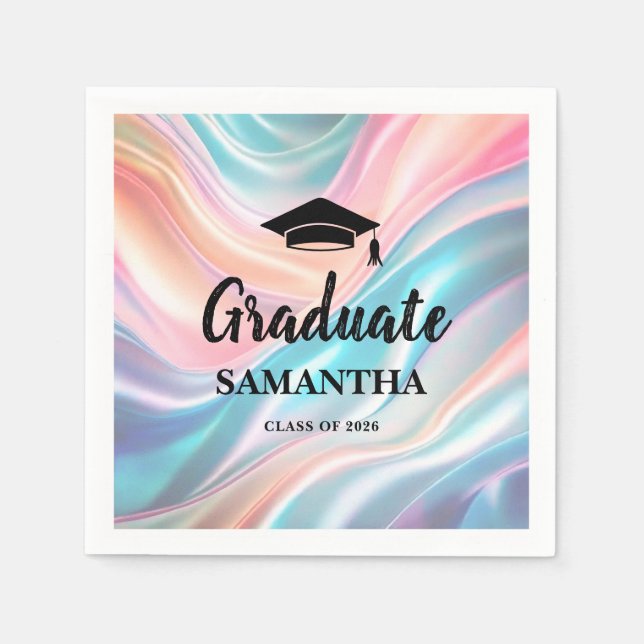 Modern  Graduation  Napkins (Front)