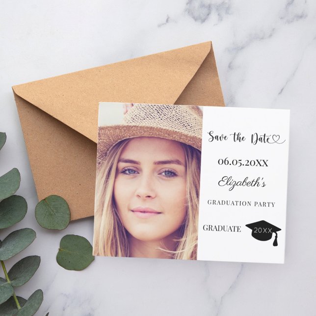 Modern Graduation Party budget Save the Date Flyer (Creator Uploaded)
