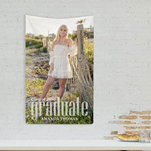 Modern Graduation Party Custom Photo Banner