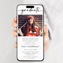 Modern Graduation Party Digital Evite