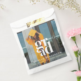 Modern Graduation Party Favor Bag