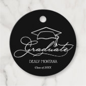Modern Graduation Party  Favor Tags (Front)