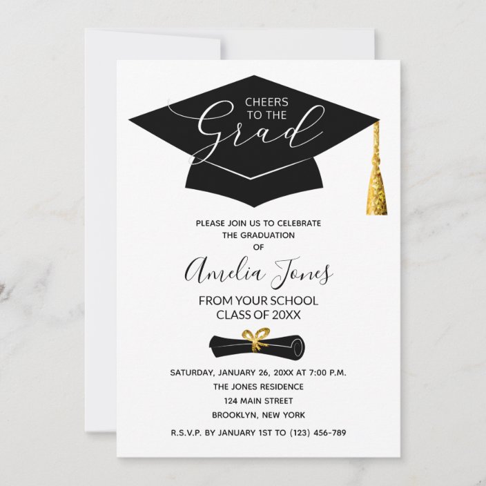 Modern Graduation Party Invitation 