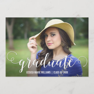 Modern Graduation Party Invitations