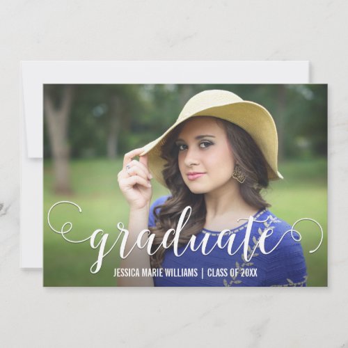 Modern Graduation Party Invitations
