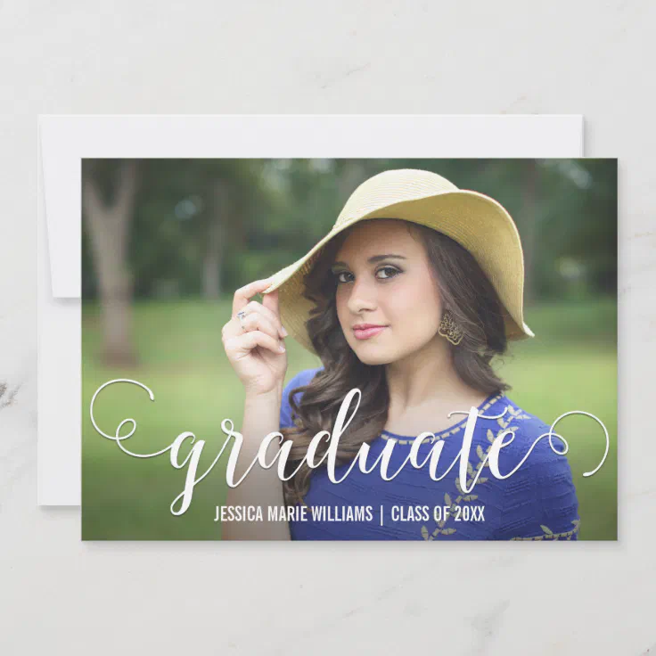 Modern Graduation Party Invitations 