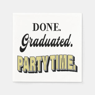 Modern Graduation Party Napkins