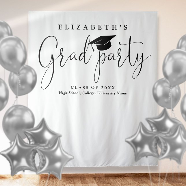 Modern Graduation Party Photo Backdrop (Modern Graduation Party Photo Backdrop)