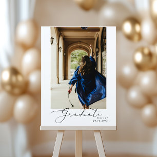 Modern Graduation Party Photo graduate sign