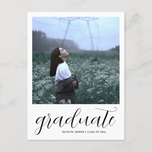 Modern Graduation Party  Save The Date Photo Postcard