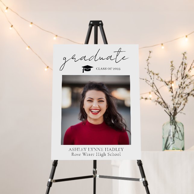 Modern Graduation Party Welcome Sign (In Situ (Stand))