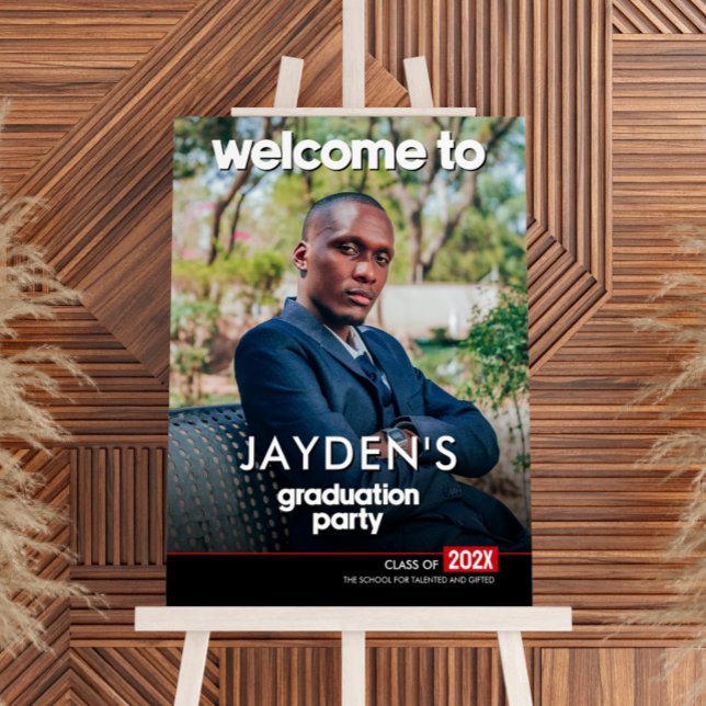 Modern Graduation Party Welcome Sign (Creator Uploaded)