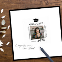 Modern graduation photo autograph guest signatures