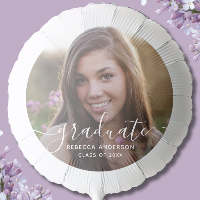 Modern Graduation Photo  Balloon (Photo Memorial Graduation Balloon)