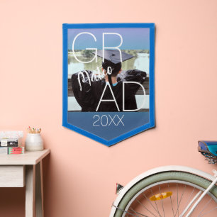Modern Graduation Photo Bold Pennant