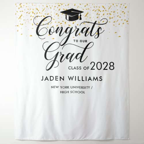 Modern Graduation Photo Booth Backdrop