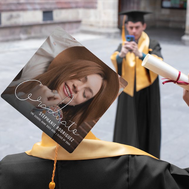Modern Graduation Photo Cap Topper (Creator Uploaded)